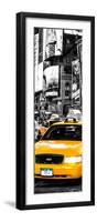 Door Posters - NYC Yellow Taxis / Cabs in Times Square by Night - Manhattan - New York-Philippe Hugonnard-Framed Photographic Print