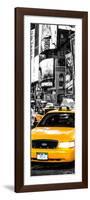 Door Posters - NYC Yellow Taxis / Cabs in Times Square by Night - Manhattan - New York-Philippe Hugonnard-Framed Photographic Print