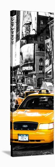 Door Posters - NYC Yellow Taxis / Cabs in Times Square by Night - Manhattan - New York-Philippe Hugonnard-Stretched Canvas