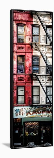 Door Posters - Old Red and White Facade in Times Square - Manhattan - New York - USA-Philippe Hugonnard-Framed Photographic Print