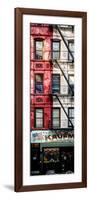 Door Posters - Old Red and White Facade in Times Square - Manhattan - New York - USA-Philippe Hugonnard-Framed Photographic Print