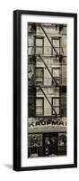 Door Posters - Old Red and White Facade in Times Square - Manhattan - New York - USA-Philippe Hugonnard-Framed Photographic Print