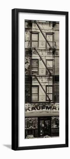 Door Posters - Old Red and White Facade in Times Square - Manhattan - New York - USA-Philippe Hugonnard-Framed Photographic Print