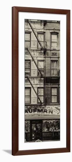 Door Posters - Old Red and White Facade in Times Square - Manhattan - New York - USA-Philippe Hugonnard-Framed Photographic Print