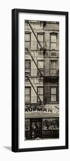 Door Posters - Old Red and White Facade in Times Square - Manhattan - New York - USA-Philippe Hugonnard-Framed Photographic Print