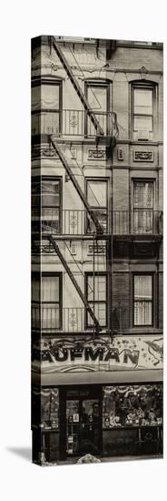 Door Posters - Old Red and White Facade in Times Square - Manhattan - New York - USA-Philippe Hugonnard-Stretched Canvas