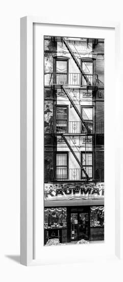 Door Posters - Old Red and White Facade in Times Square - Manhattan - New York - USA-Philippe Hugonnard-Framed Photographic Print