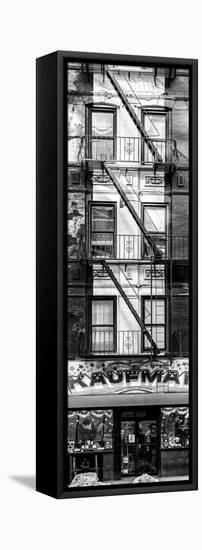 Door Posters - Old Red and White Facade in Times Square - Manhattan - New York - USA-Philippe Hugonnard-Framed Stretched Canvas