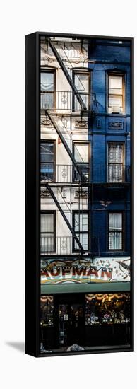 Door Posters - Old Red and White Facade in Times Square - Manhattan - New York - USA-Philippe Hugonnard-Framed Stretched Canvas