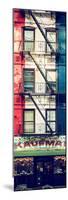 Door Posters - Old Red and White Facade in Times Square - Manhattan - New York - USA-Philippe Hugonnard-Mounted Photographic Print