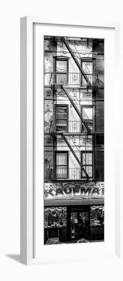 Door Posters - Old Red and White Facade in Times Square - Manhattan - New York - USA-Philippe Hugonnard-Framed Photographic Print