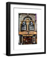 Door Posters - Old Red and White Facade in Times Square - Manhattan - New York - USA-Philippe Hugonnard-Framed Art Print