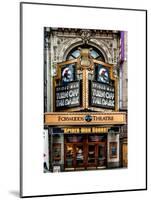 Door Posters - Old Red and White Facade in Times Square - Manhattan - New York - USA-Philippe Hugonnard-Mounted Art Print