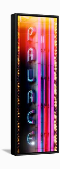 Door Posters - Sign Advertising from the Palace Theatre on Broadway - NYC-Philippe Hugonnard-Framed Stretched Canvas