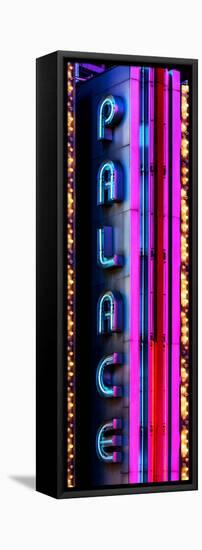 Door Posters - Sign Advertising from the Palace Theatre on Broadway - NYC-Philippe Hugonnard-Framed Stretched Canvas