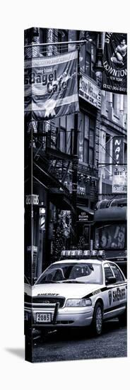 Door Posters - Urban Street Scene with NYC Sheriff Car in Fulton Street - Manhattan-Philippe Hugonnard-Stretched Canvas