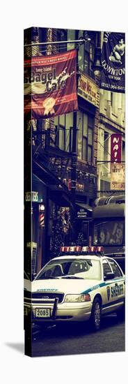 Door Posters - Urban Street Scene with NYC Sheriff Car in Fulton Street - Manhattan-Philippe Hugonnard-Stretched Canvas