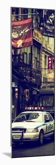 Door Posters - Urban Street Scene with NYC Sheriff Car in Fulton Street - Manhattan-Philippe Hugonnard-Mounted Photographic Print