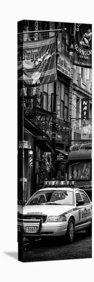 Door Posters - Urban Street Scene with NYC Sheriff Car in Fulton Street - Manhattan-Philippe Hugonnard-Stretched Canvas