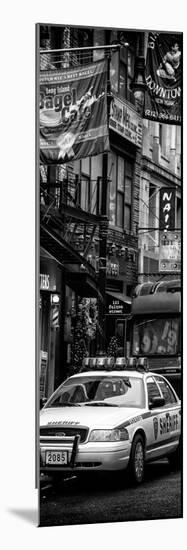 Door Posters - Urban Street Scene with NYC Sheriff Car in Fulton Street - Manhattan-Philippe Hugonnard-Mounted Photographic Print