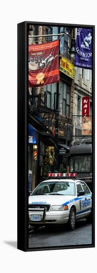 Door Posters - Urban Street Scene with NYC Sheriff Car in Fulton Street - Manhattan-Philippe Hugonnard-Framed Stretched Canvas