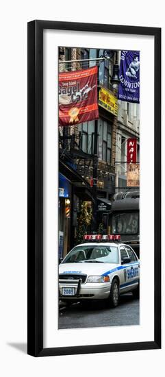 Door Posters - Urban Street Scene with NYC Sheriff Car in Fulton Street - Manhattan-Philippe Hugonnard-Framed Photographic Print