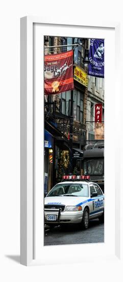 Door Posters - Urban Street Scene with NYC Sheriff Car in Fulton Street - Manhattan-Philippe Hugonnard-Framed Photographic Print