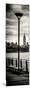 Door Posters - View of Manhattan with the Empire State Building a Jetty in Brooklyn-Philippe Hugonnard-Mounted Photographic Print