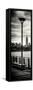 Door Posters - View of Manhattan with the Empire State Building a Jetty in Brooklyn-Philippe Hugonnard-Framed Stretched Canvas