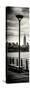 Door Posters - View of Manhattan with the Empire State Building a Jetty in Brooklyn-Philippe Hugonnard-Stretched Canvas
