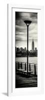 Door Posters - View of Manhattan with the Empire State Building a Jetty in Brooklyn-Philippe Hugonnard-Framed Photographic Print