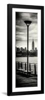 Door Posters - View of Manhattan with the Empire State Building a Jetty in Brooklyn-Philippe Hugonnard-Framed Photographic Print