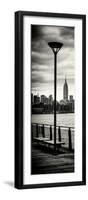 Door Posters - View of Manhattan with the Empire State Building a Jetty in Brooklyn-Philippe Hugonnard-Framed Photographic Print