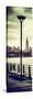 Door Posters - View of Manhattan with the Empire State Building a Jetty in Brooklyn-Philippe Hugonnard-Stretched Canvas