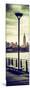 Door Posters - View of Manhattan with the Empire State Building a Jetty in Brooklyn-Philippe Hugonnard-Mounted Photographic Print