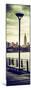 Door Posters - View of Manhattan with the Empire State Building a Jetty in Brooklyn-Philippe Hugonnard-Mounted Photographic Print