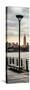 Door Posters - View of Manhattan with the Empire State Building a Jetty in Brooklyn-Philippe Hugonnard-Stretched Canvas