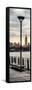 Door Posters - View of Manhattan with the Empire State Building a Jetty in Brooklyn-Philippe Hugonnard-Framed Stretched Canvas