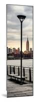Door Posters - View of Manhattan with the Empire State Building a Jetty in Brooklyn-Philippe Hugonnard-Mounted Photographic Print