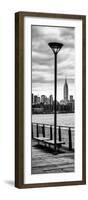 Door Posters - View of Manhattan with the Empire State Building a Jetty in Brooklyn-Philippe Hugonnard-Framed Photographic Print