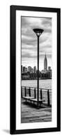 Door Posters - View of Manhattan with the Empire State Building a Jetty in Brooklyn-Philippe Hugonnard-Framed Photographic Print