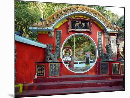 Door Protected By Lions at the Life Guard Club in Repulse Bay, Hong Kong, China, Asia-null-Mounted Photographic Print