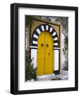 Door, Sidi Bou Said, Near Tunis, Tunisia, North Africa, Africa-Ethel Davies-Framed Premium Photographic Print