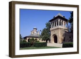 Door to Courtyard of Mogosoaia Palace, Bucharest, Romania-null-Framed Giclee Print