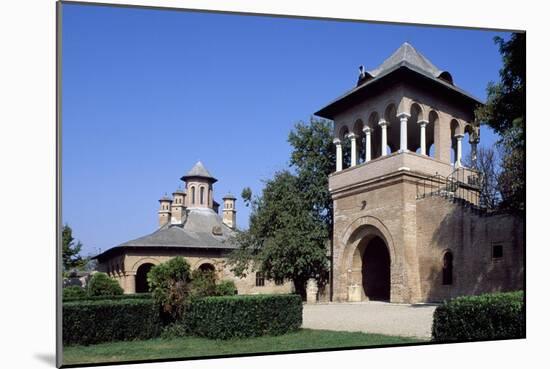 Door to Courtyard of Mogosoaia Palace, Bucharest, Romania-null-Mounted Giclee Print