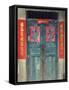 Door with Chinese Art and Characters, Xingping, Guangxi Province, China, Asia-Jochen Schlenker-Framed Stretched Canvas