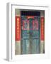 Door with Chinese Art and Characters, Xingping, Guangxi Province, China, Asia-Jochen Schlenker-Framed Photographic Print