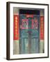 Door with Chinese Art and Characters, Xingping, Guangxi Province, China, Asia-Jochen Schlenker-Framed Photographic Print