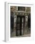 Door with Eyes, Nepal-Michael Brown-Framed Photographic Print