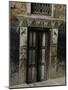Door with Eyes, Nepal-Michael Brown-Mounted Photographic Print